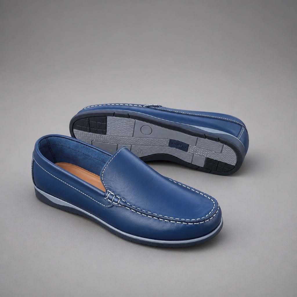 Mocassin en cuir