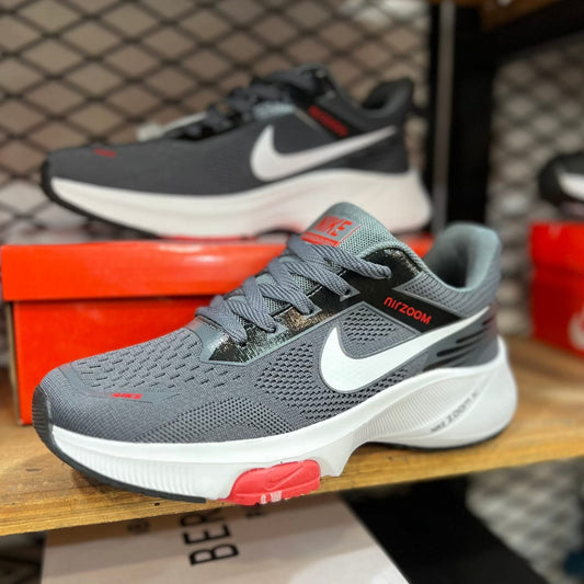 Nike Air Zoom Structure – Carbon Grey & Red Fire