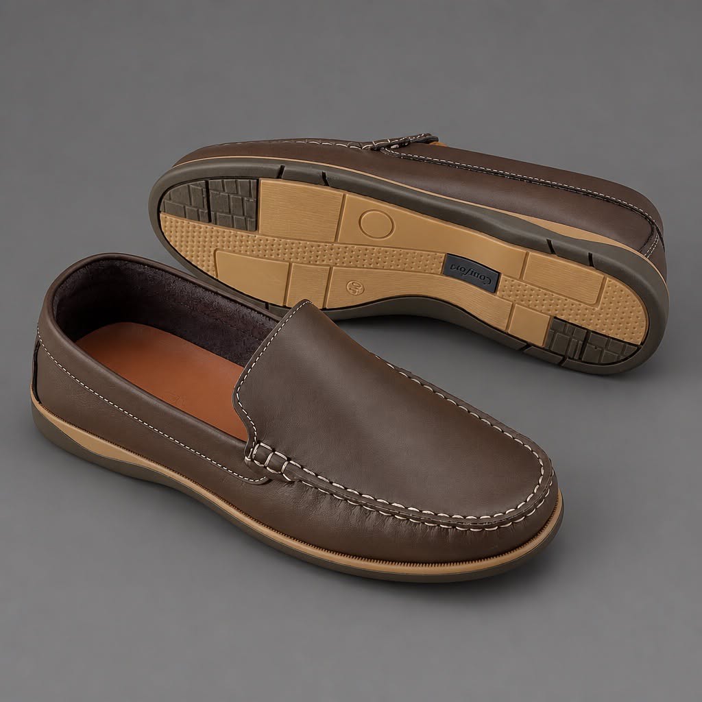 Mocassin en cuir