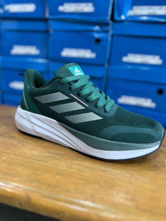 Adidas Lightstrike Run – Forest Green & White